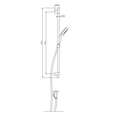 Perfect Rund Multifunction Sliding Shower On Rail